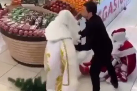 Bakıda Şaxta babalar arasında dava –  Video