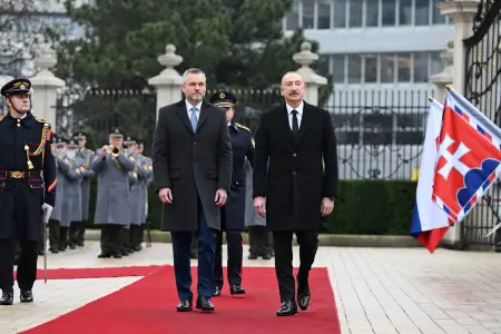 Prezident İlham Əliyev Slovakiyada rəsmi səfərdədir