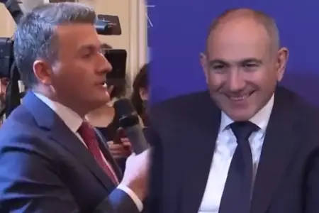 Nəsimi Ağayev Paşinyanı erməni dilində salamladı - Video