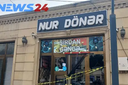 Gəncədə şagirdlərin zəhərləndiyi dönərxana bağlandı - Fotolar