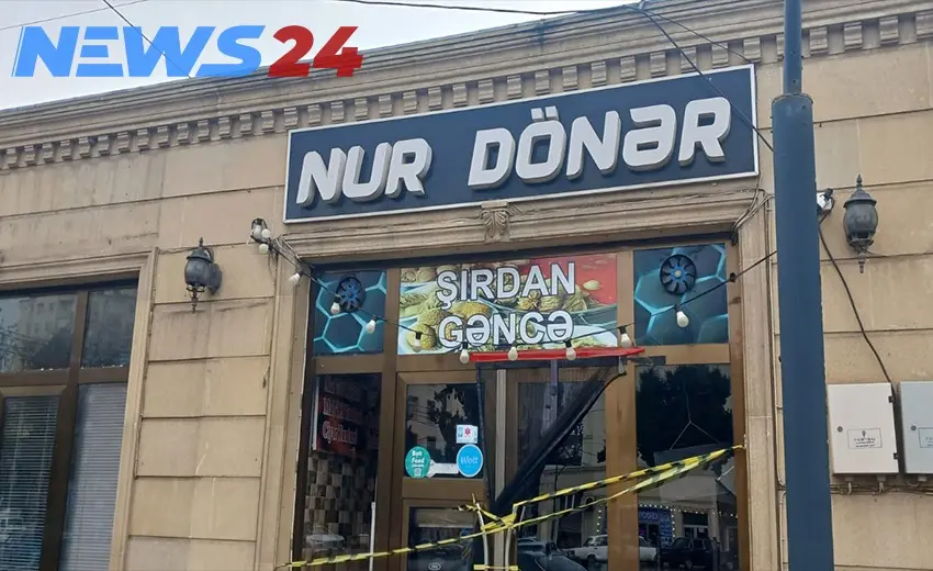 Gəncədə şagirdlərin zəhərləndiyi dönərxana bağlandı - Fotolar