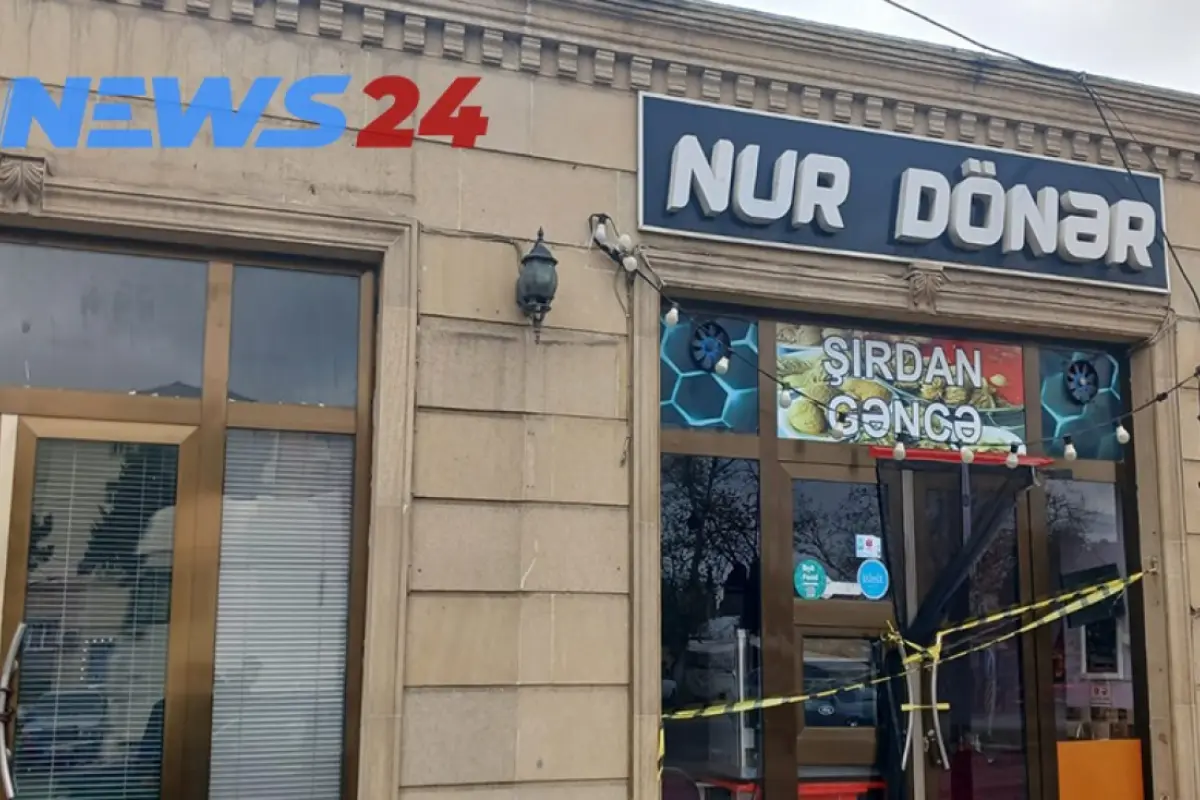 Gəncədə şagirdlərin zəhərləndiyi dönərxana bağlandı - Fotolar