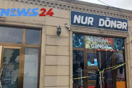 Gəncədə şagirdlərin zəhərləndiyi dönərxana bağlandı - Fotolar