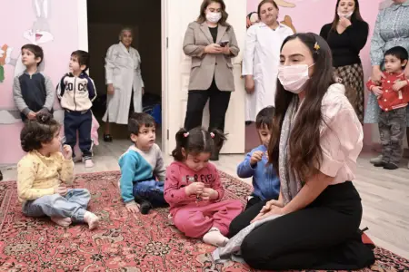 Leyla Əliyeva Səhiyyə Nazirliyi 5 saylı Uşaq Vərəm Sanatoriyasını ziyarət edib – Fotolar