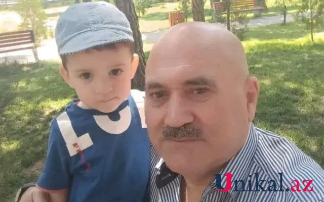 Xanəndənin qəzada ölən atasının və övladının fotosu 