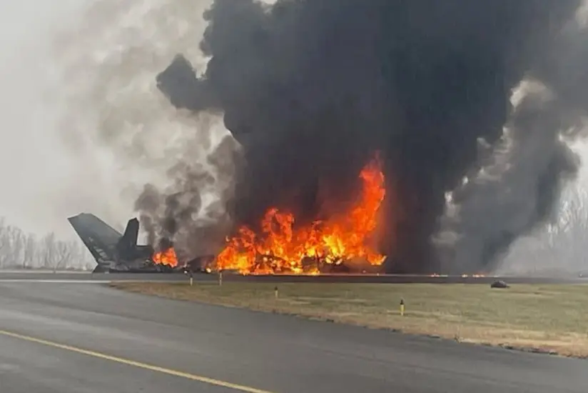 ABŞ-də təyyarə qəzaya uğradı, ölənlər var – Foto