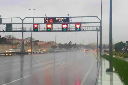 Bu yolda sürət həddi endirildi