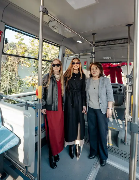 Əliyevalar “Təmiz Dünya” sığınacağında - Fotolar