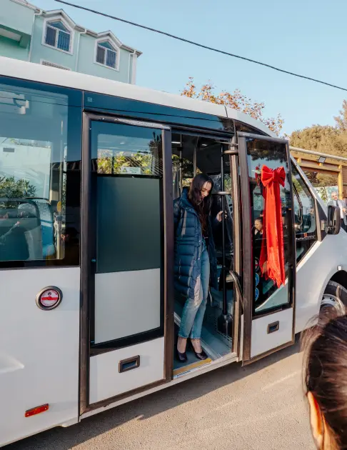 Əliyevalar “Təmiz Dünya” sığınacağında - Fotolar