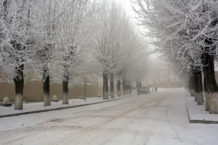 Rayonlara qar yağıb - Faktiki hava