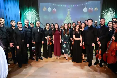 Leyla və Alena Əliyevalar DOST İnklüziv İnkişaf və Yaradıcılıq Mərkəzində - Fotolar