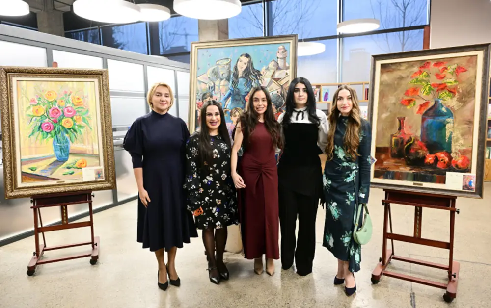 Leyla və Alena Əliyevalar DOST İnklüziv İnkişaf və Yaradıcılıq Mərkəzində - Fotolar