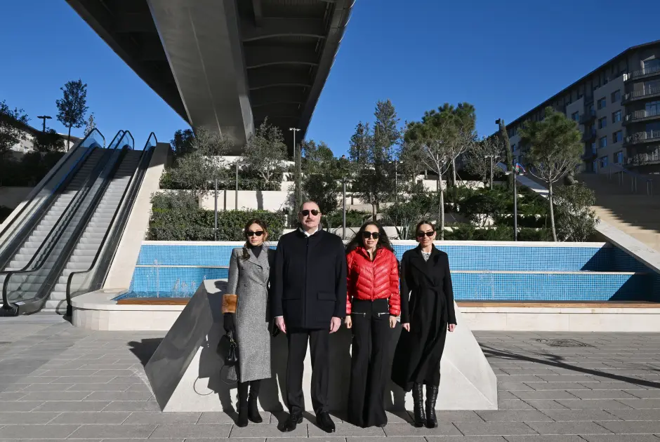 Prezidentlə ailəsinin “Ağ Şəhər”dən - Fotoları