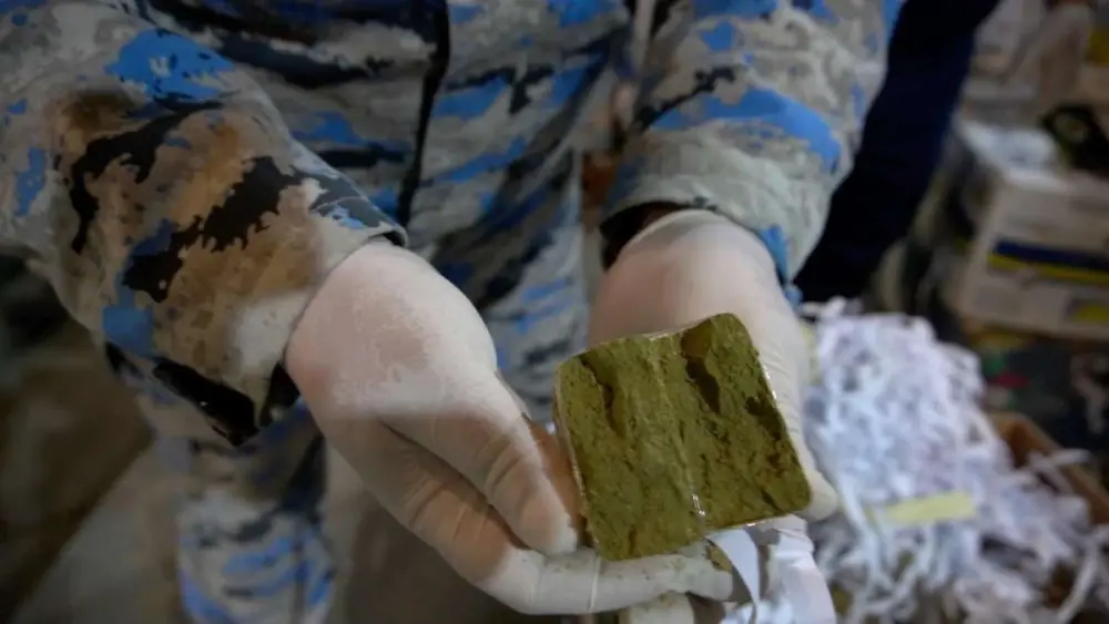 Qarpızın içindən 28 kiloqram gizli yük çıxdı - Gömrükdə əməliyyat 