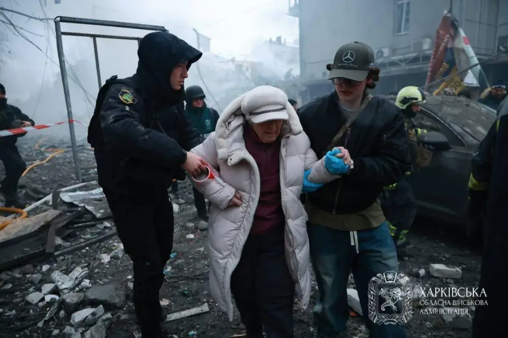 Xarkova raket zərbəsi: 30 nəfər yaralandı – Fotolar