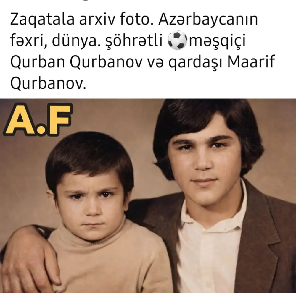 Qurban Qurbanovun arxiv fotosu gündəm oldu – Foto