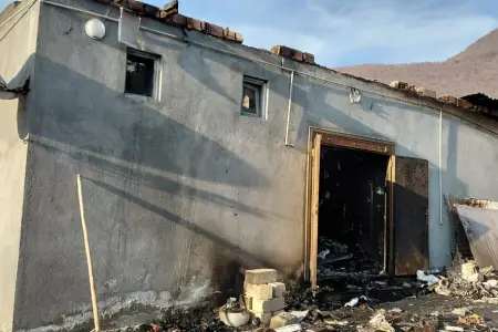 Şəkidə fərdi yaşayış evi yandı – Video