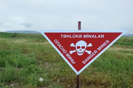 Mina partladı, xəsarət alan var 