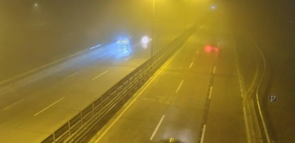 Duman səbəbindən bu yolda sürət həddi endirildi