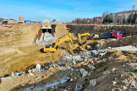 Bu ərazidə yeni avtomobil və piyada tunelləri tikilir - Foto