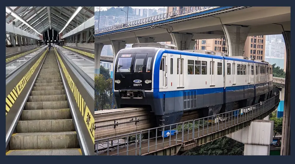 Biri ən dərin, digəri ən hündür: Çinin qeyri-adi metro stansiyaları