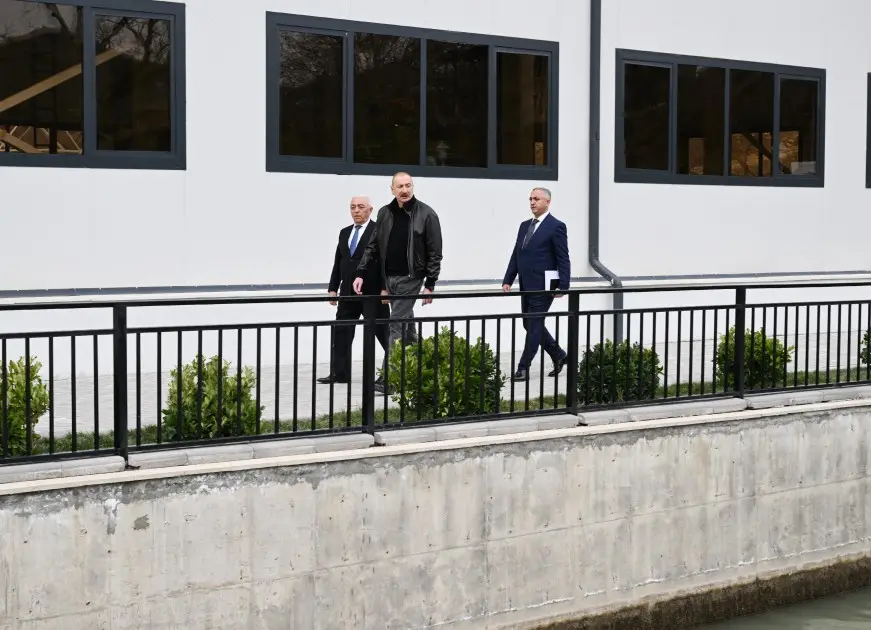 Prezident “Qozlukörpü” SES-in açılışında - Fotolar - Yeniləndi