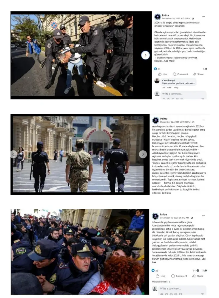 Sosial şəbəkələrdə Azərbaycanı ləkələməyə yönələn Ermənistan vətəndaşlarına məxsus hesablar aşkarlanıb