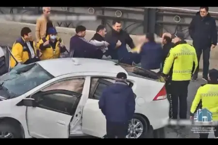 Bakıda qəzada yaralanan şəxslər belə xilas edildilər – Video