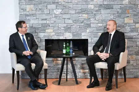 Azərbaycan və İsrail prezidentləri görüşdü - Foto