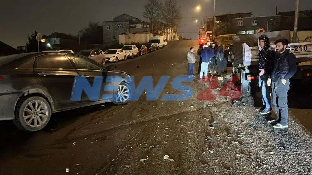 Yeni Yasamalda zəncirvari qəza - FOTOLAR