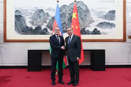 Ceyhun Bayramov çinli həmkarı ilə görüşdü - FOTO