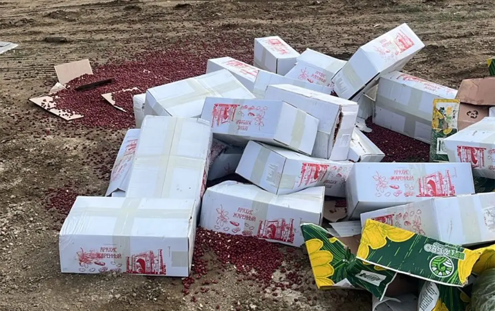 3 ton yerfındığı satışa çıxarılmadan məhv edildi - FOTO