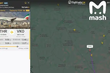 Göyərtəsində Pezeşkianın da olduğu təyyarə Moskvaya eniş etdi - KİV