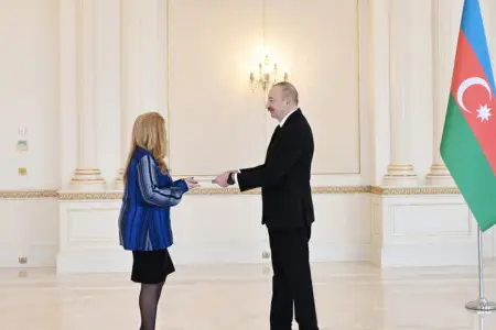 Prezident yeni səfirlərin etimadnaməsini qəbul etdi - FOTOLAR