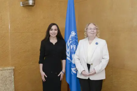 Leyla Əliyeva BMT-nin Cenevrədəki ofisinin baş direktoru ilə görüşdü