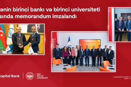 Ölkənin birinci bankı və birinci universiteti arasında memorandum imzalandı