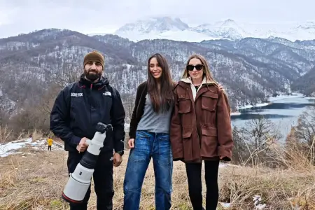 Prezidentin qızı və gəlini Göygöldə - Foto