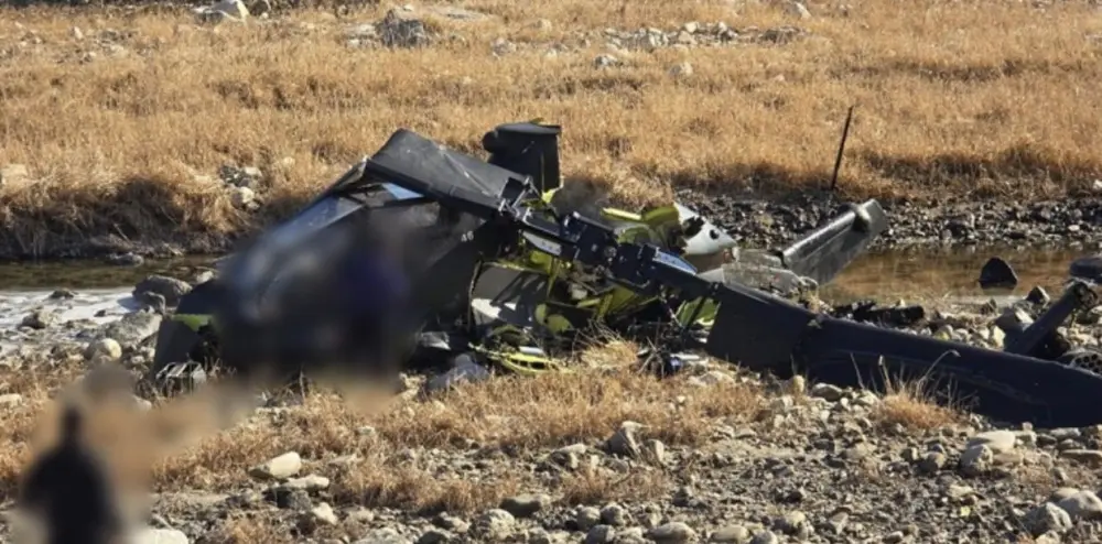 Helikopter qəzaya uğradı, xəsarət alanlar var - Bu ölkədə 