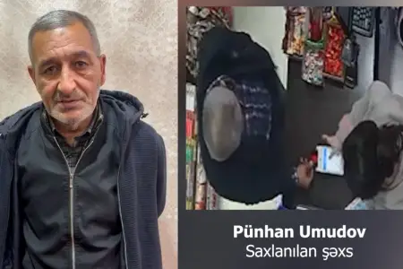 Avtobusda cibgirlik edən şəxs tutuldu - Video