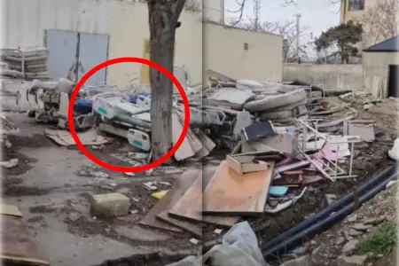 Tibbi avadanlıqlar həyətə atıldı? - Rəsmi açıqlama 