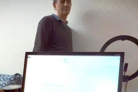 Əli Kərimli belə saxlanılıb - VİDEO