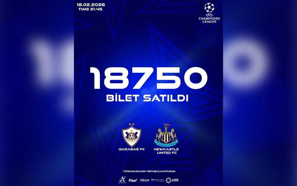 “Qarabağ” – “Nyukasl” matçına bu qədər bilet satıldı