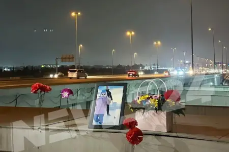 "Mələyinlə rahat yat" -Bakıda ata və qızının öldüyü yerdən təsirli görüntü      