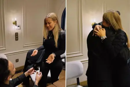 Ad günündə evlilik təklifi aldı - Fotolar