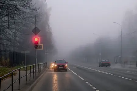 Külək əsir, duman var - Faktiki hava