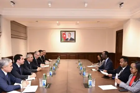 Samir Nuriyev COP32-nin Prezidenti ilə görüşdü