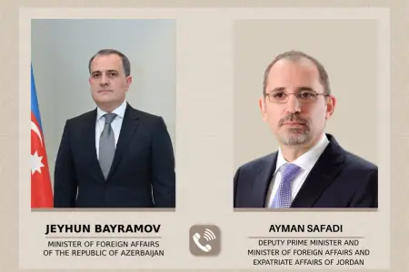 Ceyhun Bayramov iordaniyalı həmkarı ilə Yaxın Şərqdəki mövcud vəziyyəti müzakirə etdi