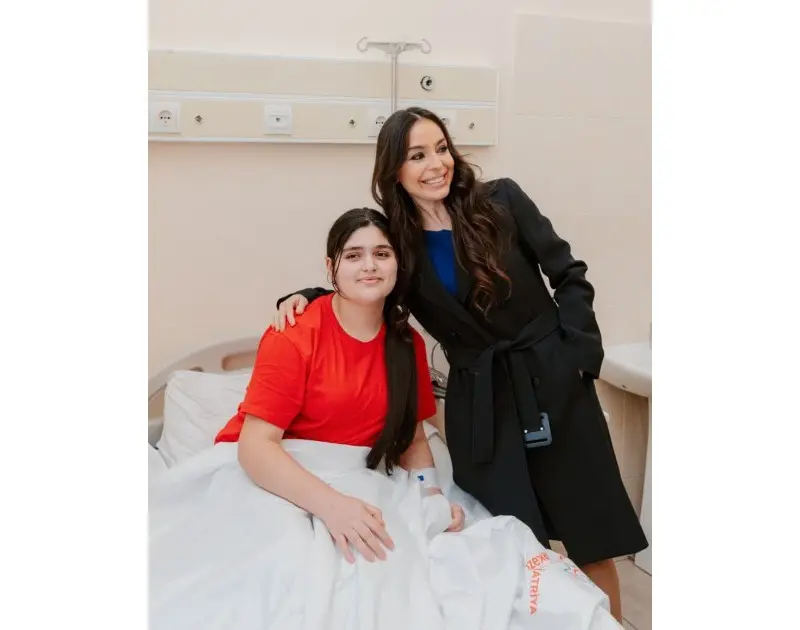 Leyla Əliyeva Nərimanov Uşaq Klinik Xəstəxanasını ziyarət etdi