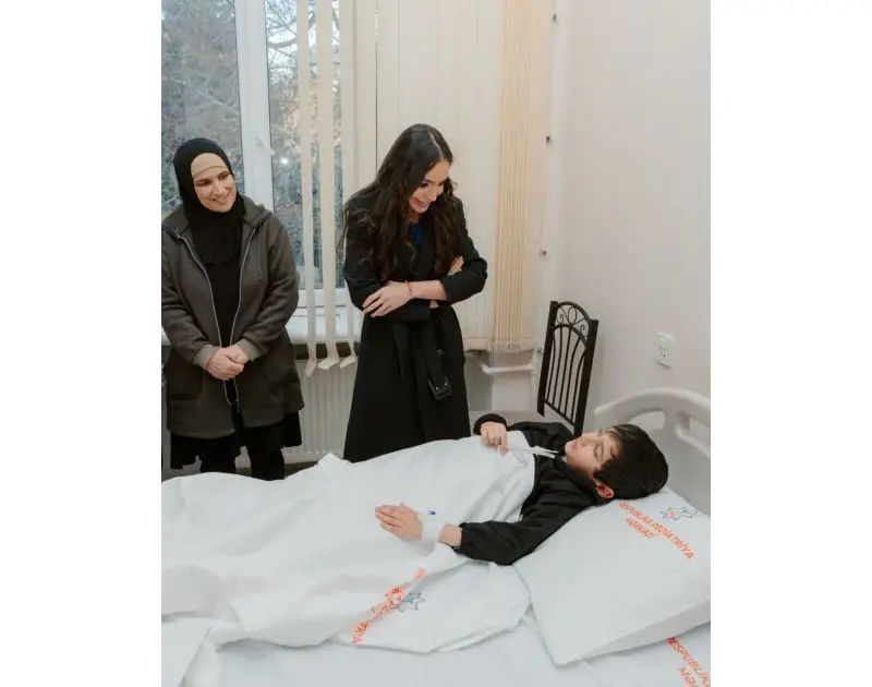 Leyla Əliyeva Nərimanov Uşaq Klinik Xəstəxanasını ziyarət etdi