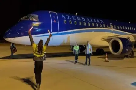 Bakı–Iğdır marşrutu üzrə ilk sərnişin təyyarəsi Iğdır hava limanına endi
